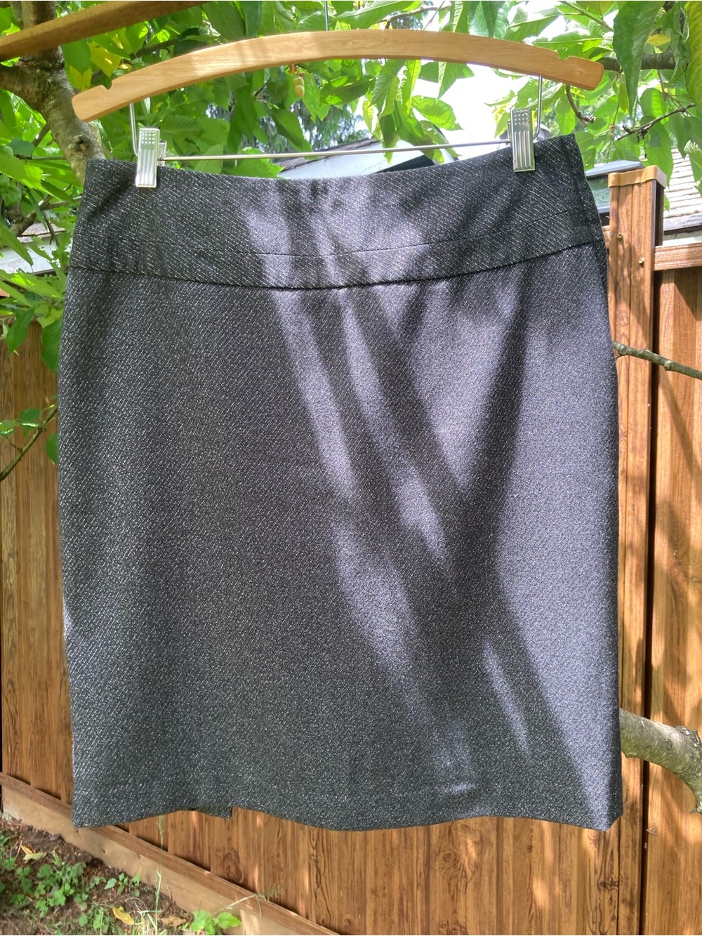 RW&CO. Black Tweed Pencil Skirt
